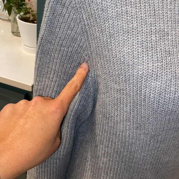 NWOT Lulus Sheerah Grey Turtleneck Midi Sweater Dress - Picture 9 of 10